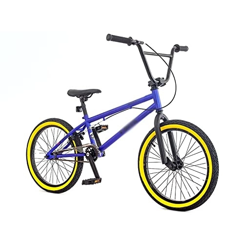 BMX : KOOKYY Bicicleta Crycling Bicicleta de espectáculo de lujo Bicicleta de montaña de 20 pulgadas Bicicleta de calle Carreras Habilidades Bicicleta de acrobacias (Color : Azul, Tamaño: 20 pulgadas)
