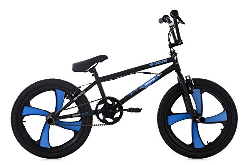 BMX : KS Cycling BMX Freestyle Daemon Bicicleta, Negro de Color Azul, 20