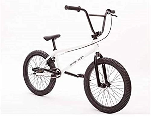 BMX : LFSTY Bicicletas BMX para Hombres y Mujeres, Bicicleta con Ruedas de 20 Pulgadas, Cuadro de Acero con Alto Contenido de Carbono y agarres Tipo U 9 × 25T Gear Drive