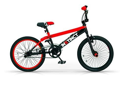 BMX : MBM BMX Instinct - Bicicleta de freestyle unisex para niños, 901 / 18, Rosso A20, 20" (50, 8 cm)