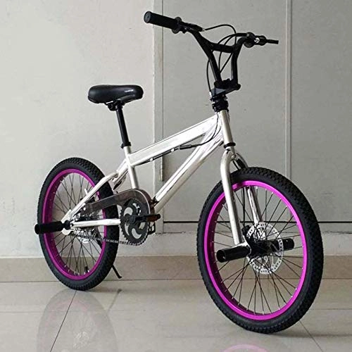 BMX : MIAOYO Bicicleta BMX de 20 Pulgadas, Bicicleta de fantasía de fantasía de acto, Estilo Libre para Principiantes para Jinetes avanzados, Bicicletas BMX de la Calle, f