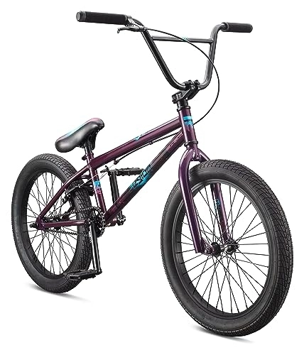 BMX : Mongoose Legion Intermedio Bicicleta BMX Freestyle, Unisex niño, Púrpura, 20-Inch Wheels L40