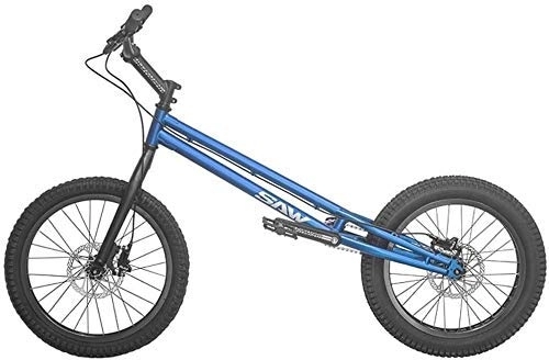 BMX : MU 20 Pulgadas BMX Trial Bicicleta / Bici de Ensayo para Principiantes Y Avanzados, Frame Crmo Y Tenedor, con Freno, Azul, Versión Mejorada