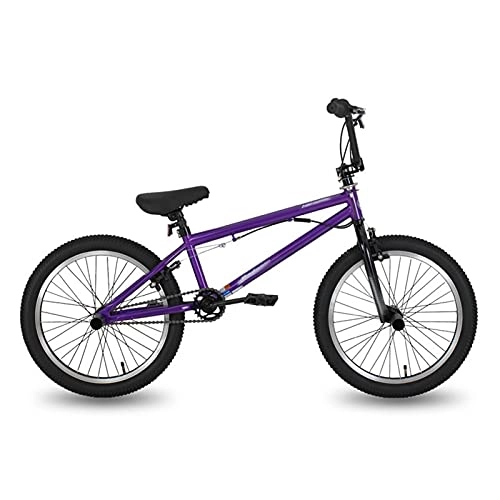 BMX : QILIYING Bicicleta Cruiser de 5 colores de 50, 8 cm, bicicleta BMX Freestyle de acero, doble calibrador, freno de demostración, bicicleta acrobática (color: HIFR2002pl, tamaño: 50, 8 cm)