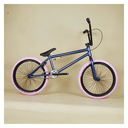 BMX : QILIYING Cruiser Bike Bicicleta BMX de 20 pulgadas, marco de 20 pulgadas, 120 de una sola velocidad Fixie Marcos de bicicleta mini engranaje fijo (color: marrón, tamaño: 1 velocidades)