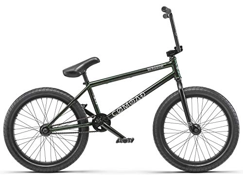 BMX : Radio Comrad 20" 2019 Bicicleta BMX Completa 21" Tubo Superior Verde Escamas