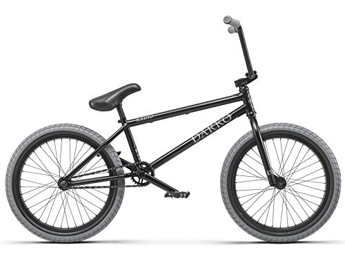 BMX : Radio Darko Bicicleta BMX Completa de 20 Pulgadas, Tubo Superior de 21 Pulgadas, Negro Mate