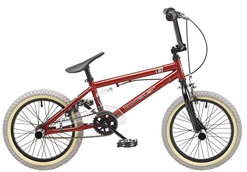 BMX : Rooster Core - Bicicleta BMX para nios (Marco de 22, 86 cm, Ruedas de 40, 6 cm), Color Rojo