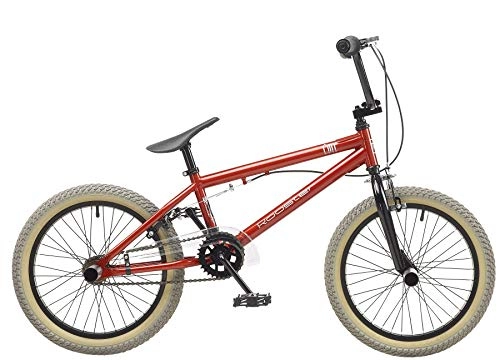 BMX : Rooster Core - Bicicleta BMX para niños (Marco de 24 cm, Ruedas de 45 cm), Color Rojo