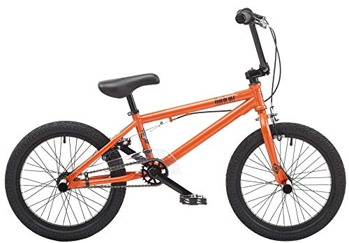 BMX : Rooster Hardcore - Bicicleta BMX para nios (Marco de 24, 1 cm, Ruedas de 45, 7 cm), Color Naranja metlico