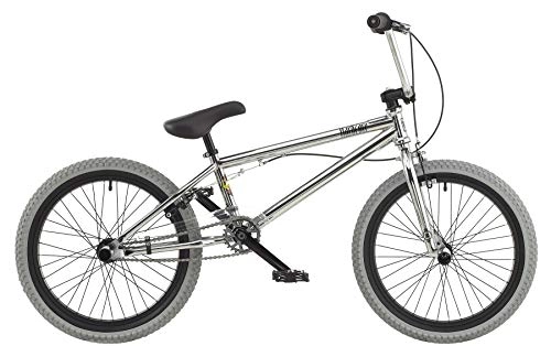BMX : Rooster Hardcore - Bicicleta BMX para nios (Marco de 25 cm, Ruedas de 20 Pulgadas), Cromado