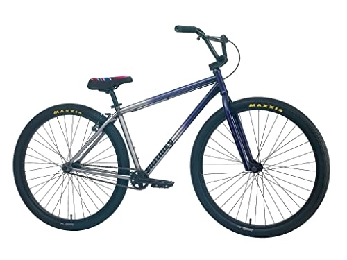 BMX : Sunday 2022 High-C 29 Inch Complete Bike Gloss Trans Purple / Raw Fade
