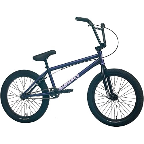 BMX : Sunday 2022 Scout Bicicleta Completa 20 Pulgadas Mate Translúcido Púrpura 20.75TT