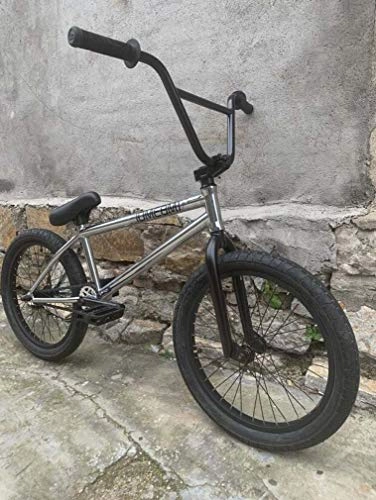 BMX : SWORDlimit Bicicleta BMX Freestyle de 20 Pulgadas, Cuadro de Acero Hi-Ten, transmisin de una Velocidad, Pedales de Nylon, neumticos de 20 x 2.3 montados en Llantas Dobles, Revestimiento de Espejo
