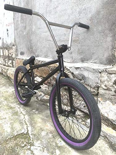 BMX : SWORDlimit Bicicleta BMX Freestyle de 20 Pulgadas para Ciclistas Principiantes a avanzados, Cuadro Completo de Crmo, Acero al Cromo molibdeno 8 manivelas 25T Juego de bielas 9T Eje de Jaula
