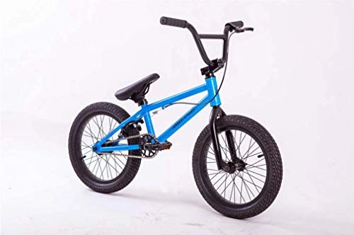 BMX : SWORDlimit Bicicleta de Estilo Libre 16"para Ciclistas Principiantes y avanzados, Cuadro y Horquilla de Acero con Alto Contenido de Carbono, Engranaje BMX 25 9T con Freno Trasero en Forma de U