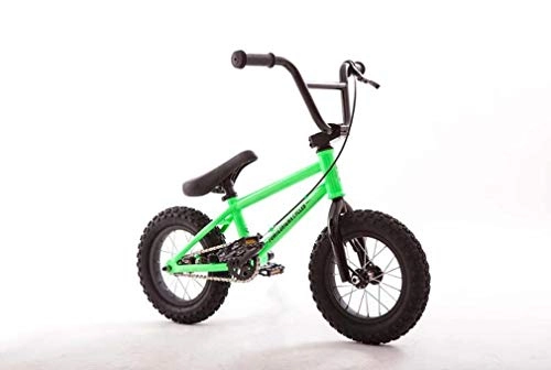 BMX : SWORDlimit Bicicleta de Estilo Libre para niños 12"para Ciclistas Principiantes a avanzados, Cuadro y Horquilla de Acero al Cromo molibdeno, Engranaje BMX 25T, con Freno Trasero en Forma de U