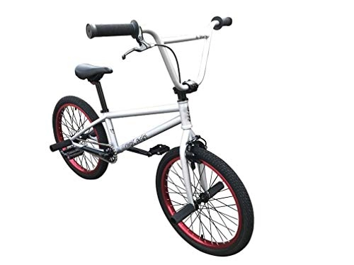 BMX : SWORDlimit Freestyle BMX Bikes para Principiantes y avanzados, Cuadro de Acero al Cromo molibdeno de Alta Resistencia, Engranaje BMX 25x9T, 48 Llaves / Tres Secciones / manivela