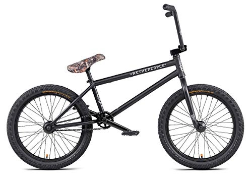 BMX : We The People Crysis BMX Bike - Bicicleta de 20, 5 pulgadas, color negro mate