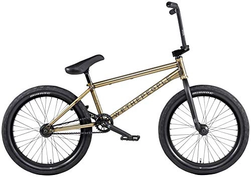 BMX : We The People Envy BMX Bike - Bicicleta de 20, 5 Pulgadas, Color Dorado translcido Mate