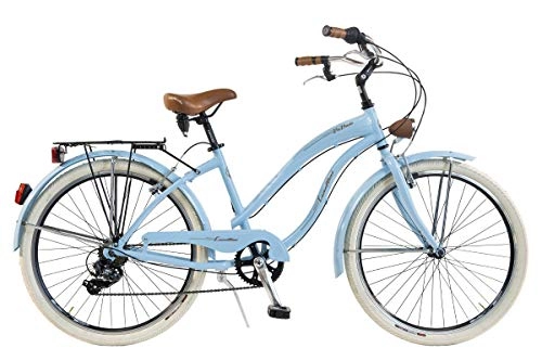 Crucero : Via Veneto by Canellini Bicicleta Bici Citybike CTB Mujer Vintage Via Veneto American Cruiser Aluminio Azul