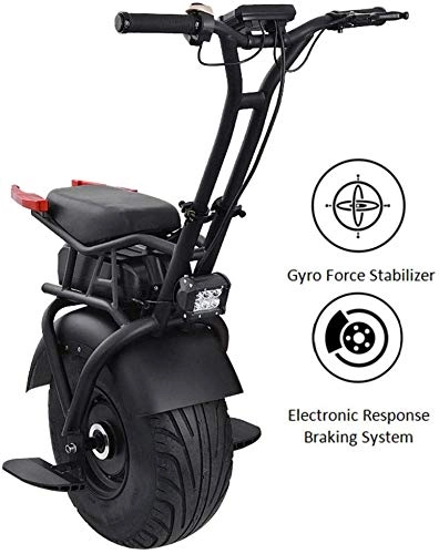 Monociclos autoequilibrio : RZiioo Monociclo eléctrico para Adultos de 18 Pulgadas, Scooter eléctrico de una Rueda, autoequilibrado