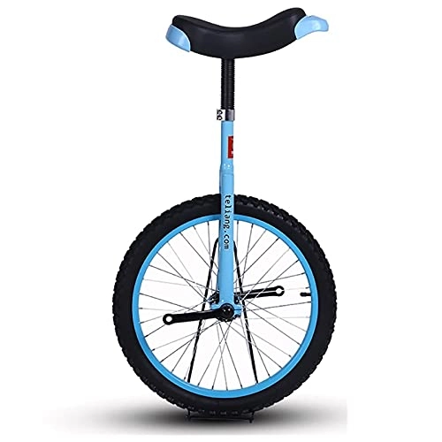 Monociclo : aedouqhr Monociclo de Rueda de 18"para niños / niños, Rueda de neumático a Prueba de Fugas para Ciclismo al Aire Libre, Altura para Principiantes 140-150 cm, Edad 6 / 7 / 8 / 9 / 10 años (Color: Azul)