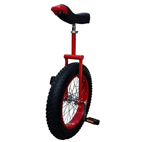 Monociclo : aedouqhr Rojo para Adultos de 24 Pulgadas, niños (15 / 16 / 17 / 18 años) Neumático de montaña Rueda de 20 Pulgadas Equilibrio al Aire Libre Ciclismo, Neumático a Prueba de Fugas (Color: Red1, Tamaño: 20 p
