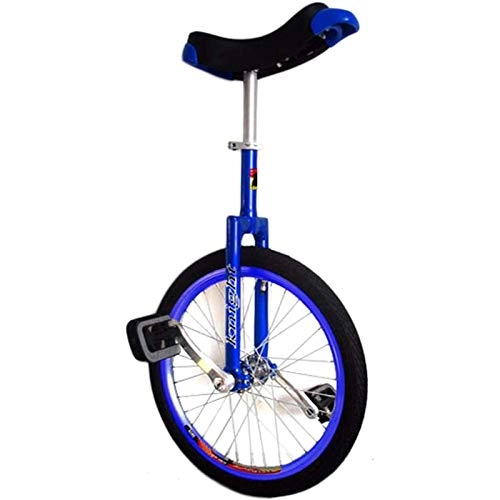 Monociclo : aedouqhr Rueda de 20 Pulgadas para niños Mayores, Adolescentes, Adultos de Baja Estatura o Mediana, Malabares en Bicicleta, Ejercicio de Equilibrio, Deportes al Aire Libre (Color: Azul, tamaño: Rueda