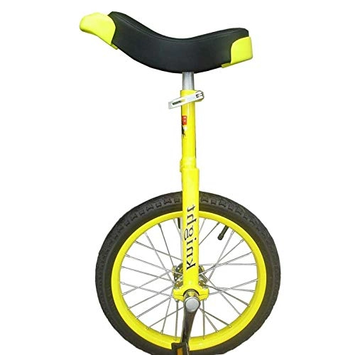 Monociclo : aedouqhr Rueda de 24 / 20 / 16 Pulgadas para niños / Adultos, Bicicletas de Ciclismo de Equilibrio Amarillo Bicicleta con llanta Antideslizante, Que miden más de 110 cm de Altura (Color: Blanco, tamaño: