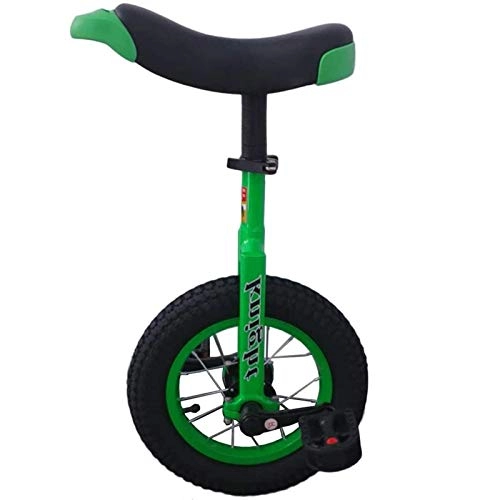 Monociclo : aedouqhr Rueda pequeña de 12 Pulgadas para niños pequeños / niños, Bicicleta de Ejercicios de Equilibrio, para Hijas / Hijos (Color: Verde, tamaño: Rueda de 12")