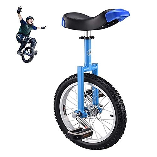 Monociclo : AHAI YU Azul 18 / 16 Pulgadas de Ruedas Unicycles para niños / niños / niñas (13 / 14 / 16 / 18 años), 24 Pulgadas Adultos / Entrenador / Balance Masculino Bicicleta de Ciclismo, Ejercicio de Aptitud al Aire Libre