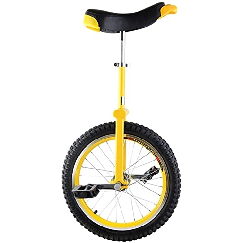 Monociclo : AHAI YU Unicycle Unisex para Adultos / niños / Principiantes, 16 / 18 / 20 / 24 Pulgadas de Balance de Ciclismo para niño niña Regalo de cumpleaños (de 5 a 18 años de Edad) (Color : Yellow, Size : 24 Inch)