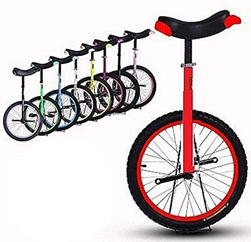 Monociclo : Bicicletas Monociclo Unisex Unicycle Frame Shater Marco De Acero Y Rueda De Aleación, Monociclo De Rueda De 16 "para Niños Y Principiantes Cuya Altura 120-140 Cm ( Color : Red , Size : 16 Inch Wheel )