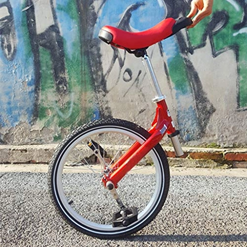 Monociclo : BOT Monociclo, Unisex, 20 Pulgadas Monociclo Bicicleta de Equilibrio, Deportes de Bicicletas, Niños Unicycles de Adultos for Viajes de Ejercicio físico, acrobático Monociclo, Rojo
