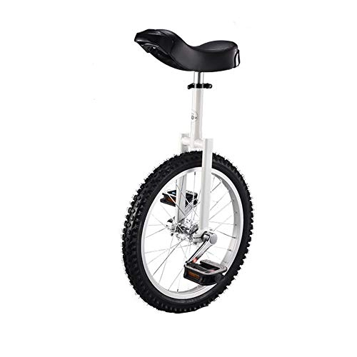 Monociclo : Carretilla de 18 Pulgadas Monociclo Bicicleta nio Adulto Monociclo Bicicleta Monociclo-White