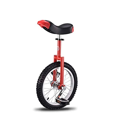 Monociclo : Caseyaria 16Inch / 24 Pulgadas De La Rueda Monociclo Ciclo Equilibrio De Bicicleta De Ejercicios De Fitness Diversión Vespa Circo para Adultos Y Niños, Rojo