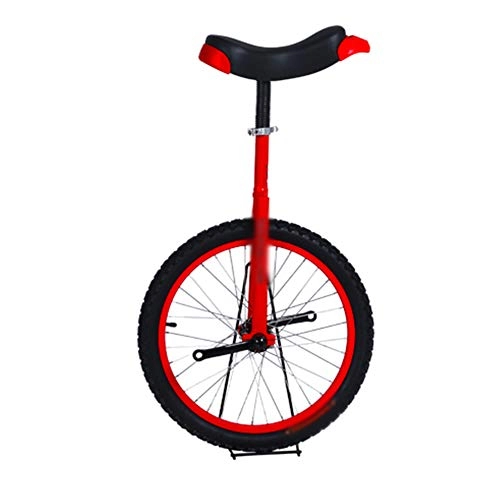 Monociclo : Dbtxwd Monociclo de Marco de Rueda de Bicicleta con Asiento de silln de liberacin cmoda y neumtico Antideslizante Bicicleta de Ciclismo de 14"a 24", Rojo, 24 Inch