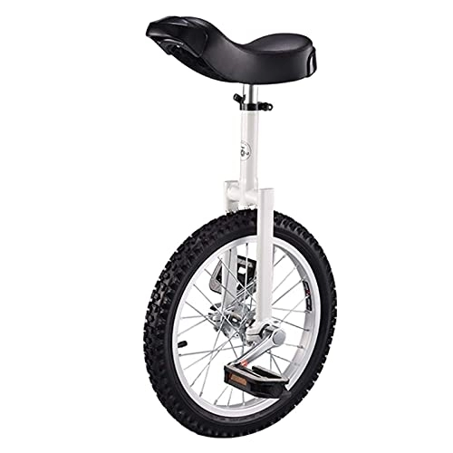 Monociclo : FZYE Monociclo de Bicicleta de Equilibrio para niños / niños / niñas Principiantes, Uni Cycle con Abrazadera de liberación rápida de diseño ergonómico - Blanco