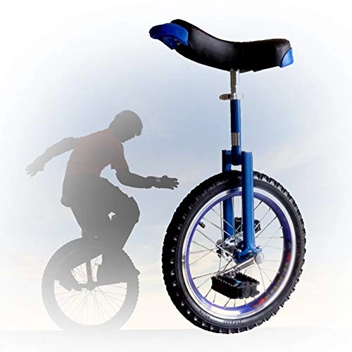 Monociclo : GAOYUY Monociclo De Rueda De 16 / 18 / 20 / 24 Pulgadas, Monociclo Trainer Freestyle Altura Ajustable Neumático De Montaña Antideslizante para Adultos Niños (Color : Blue, Size : 24 Inch)