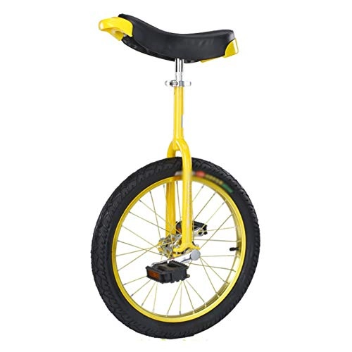Monociclo : GAOYUY Monociclo, Fuerte Estructura De Acero Al Manganeso Monociclo con Ruedas De 16 / 18 / 20 / 24 Pulgadas Unisex Perfecto For Principiantes / Niños (Color : Yellow, Size : 24 Inches)