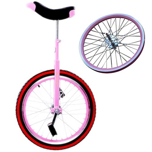 Monociclo : GJZhuan Monociclo 20 Pulgadas a Prueba de Fugas Butlico del Neumtico Rueda de Ciclo de la Rueda Trainer Monociclo Deportes al Aire Libre Aptitud Balance de Ejercicio en Bicicleta (Color : Pink)