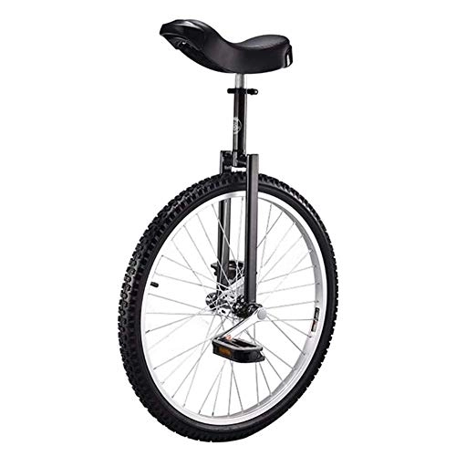 Monociclo : GLX Monociclo 16 Pulgadas Ejercicio de Equilibrio Divertido Ciclo de la Bici de Fitness Silla ergonómica Ajustable, Negro, 16