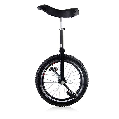 Monociclo : HWLL Monociclo Monociclo Freestyle Rueda de 18 Pulgadas, para Niños Adultos Monociclos, Entrenador de Ruedas con Soporte para Monociclos, Deportes Al Aire Libre (Color : Black)