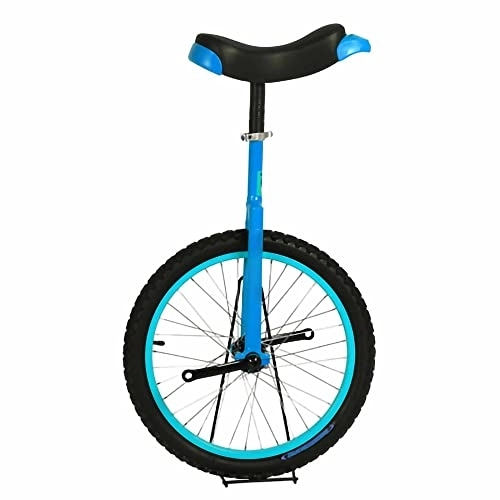 Monociclo : HXFENA Monociclo Ajustable, Kids Adultos Principiantes Equilibrio Al Aire Libre Ciclismo Ejercicio Rueda de Fitness AcrobáTica NeumáTico de Montaña Antideslizante / 16 Inches / Blue