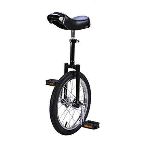 Monociclo : JLXJ Monociclos Rueda De 16 / 18 / 20 Pulgadas Monociclo Asiento Ajustable Negro Bicicleta de Pedales para Adultos Big Kid Boy, Montaña Al Aire Libre Fitness Deportivo, Carga 150kg (Size : 18in(46cm))