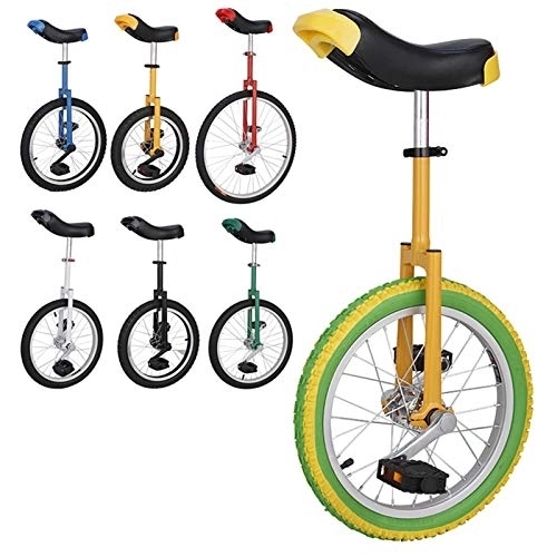 Monociclo : Lhh Monociclo Monociclo de Bicicletas para Adultos, Monociclo Equilibrado para Ciclismo de 16" / 18" / 20"con Sillín de Diseño Ergonómico para Acróbatas Que Viajan, Carga de 150 Kg (Size : 20inch)