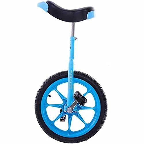 Monociclo : LJHBC Monociclo Rueda de 16"Pulgadas Ciclismo Deportes al Aire Libre Bicicleta Divertida, Bicicleta de Equilibrio de una Sola Rueda, Coche acrobático(Color:Azul)