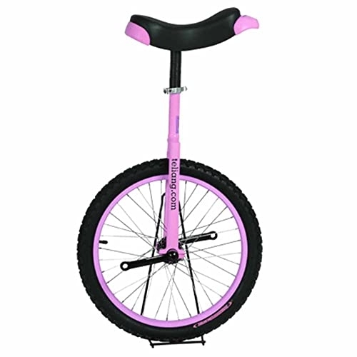 Monociclo : LJHBC Monorrueda Unisexo 18" Monociclo Principiante Llanta de aleación Antideslizante Bicicleta de Pedal de Ejercicio físico con Asiento Ajustable 5 Colores Opcionales (Color:Rosado)