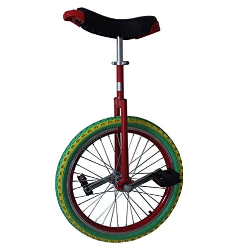 Monociclo : LXX Monociclo de 16 / 18 Pulgadas con neumático Grueso para niño / niña / niños Grandes / Personas Altas, Monociclo con llanta de aleación Extra Ancha, Carga 100 kg